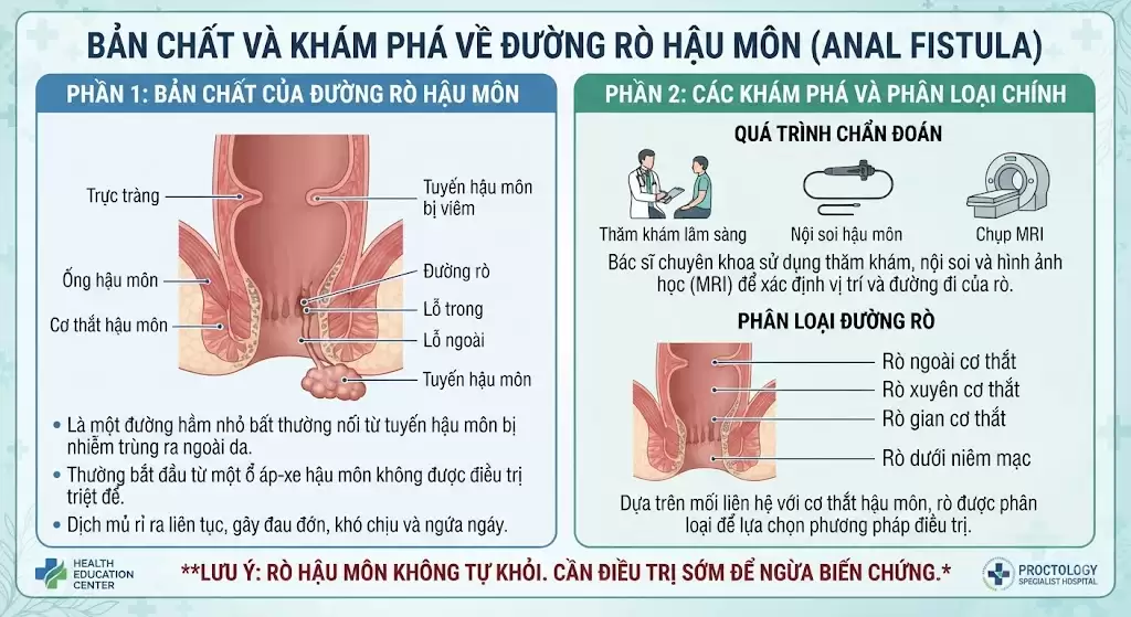Đường rò hậu môn hình thành ra sao